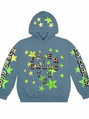 Cactus Plant Flea Market x Kid Cudi “Enter Galactic” Hoodie 'Blue’ XL Men